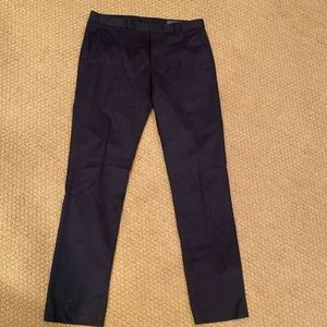 Men’s navy blue Bonobo Chino pants.